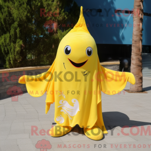 Citrongul Stingray maskot...