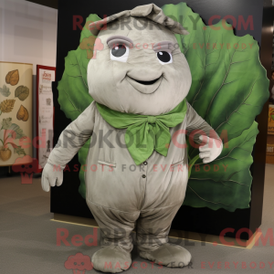 Gray Cabbage Leaf mascot...