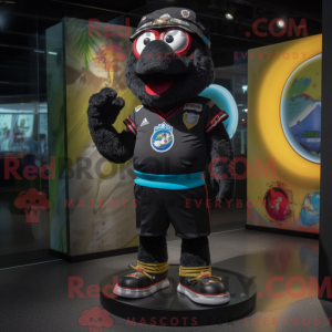 Costume mascotte de Black...
