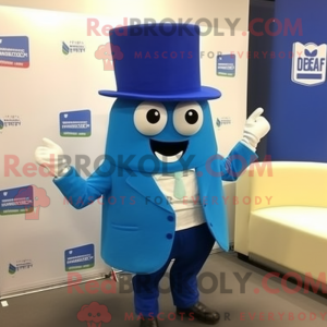 Blå Lasagne maskot kostume...