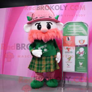 Pink Irish Flag mascot...