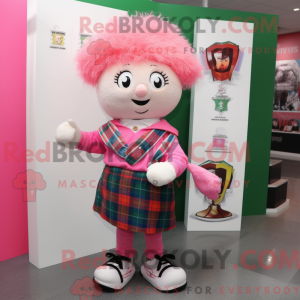 Pink irsk flag maskot...
