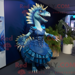A figura azul da máscara do...
