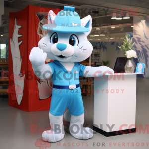 Disfraz de mascota Sky Blue...