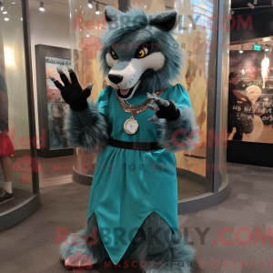 Figura de máscara Teal...