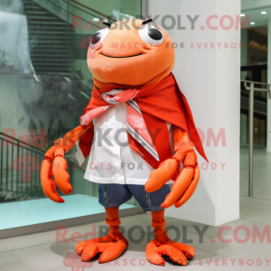 Krabbe maskot kostume...