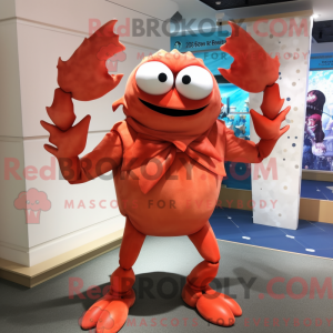 Krabbemaskotdraktfigur...