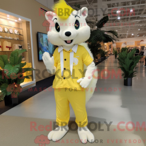 Citrongul Skunk maskot...