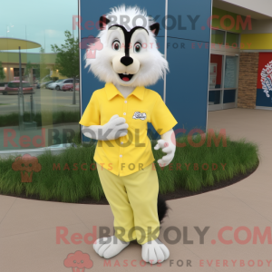 Citrongul Skunk maskot...