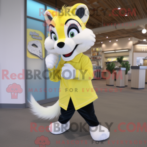 Citrongul Skunk maskot...