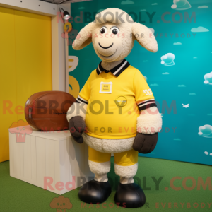 Lemon Yellow Sheep mascot...