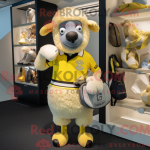 Lemon Yellow Sheep mascot...