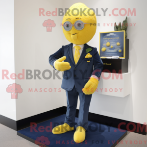 Navy Lemon mascottekostuum...
