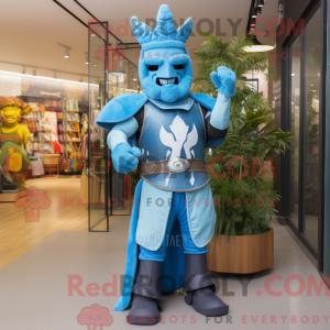 Cyan middelaldersk rider...