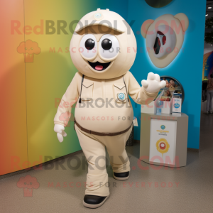 Cream Momentum maskot drakt...