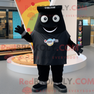 Black Pizza Slice...