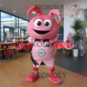 Maskottchenkostüm Pink Crab...