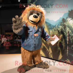 Disfraz de mascota del oso...