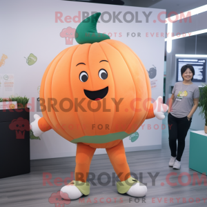 Peach Pumpkin maskot kostym...
