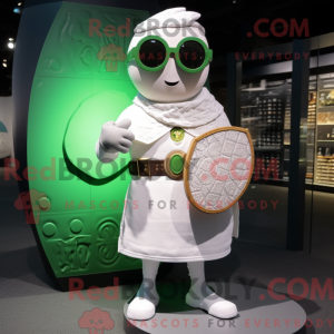 White Celtic Shield maskot...