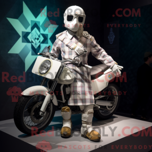 White Celtic Cross maskot...