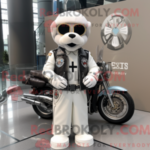 White Celtic Cross maskot...