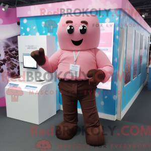 Pink Chocolate Bar maskot...