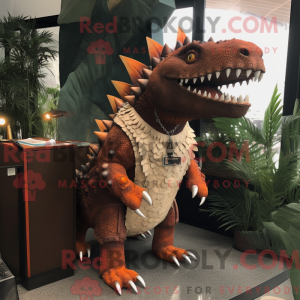 Rust Stegosaurus maskot...