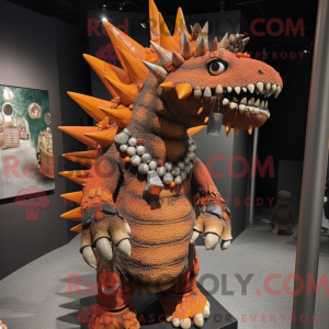 Rust Stegosaurus maskot...