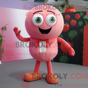 Pink Tomato mascot costume...