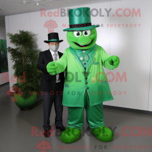 Grøn Doctor maskot kostume...
