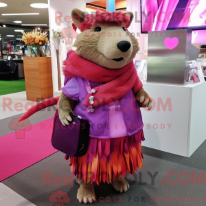 Disfraz de mascota Magenta...