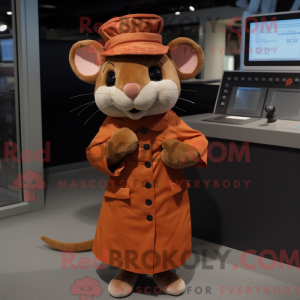 Rust Mouse mascottekostuum...