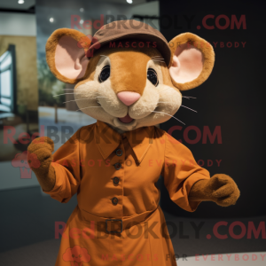 Rust Mouse mascot costume...