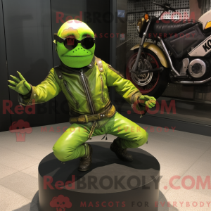 Postava maskota Lime Green...