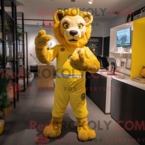 Gul Tamer Lion maskot...