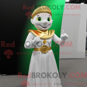 White Pot Of Gold maskot...
