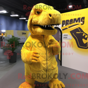 Personaggio mascotte T Rex...