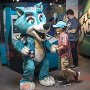 Costume mascotte de loup...