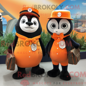 Orange Seal mascottekostuum...