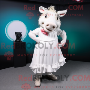 White Wild Boar mascot...