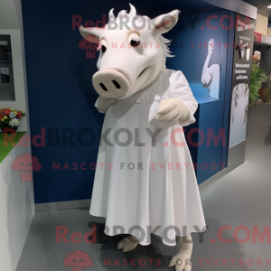 Postava maskota bílého...