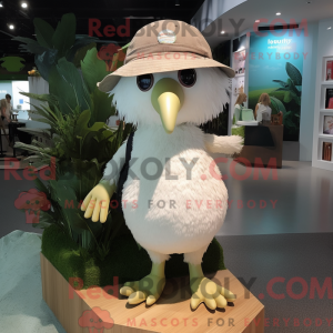 White Kiwi mascot costume...