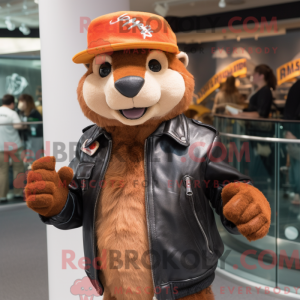 Rust Weasel mascottekostuum...