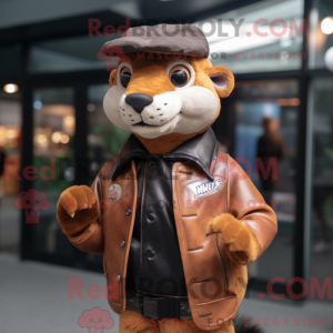 Rust Weasel maskot drakt...