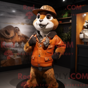 Rust Weasel maskot drakt...