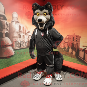Zwarte Wolf-mascottekostuum...