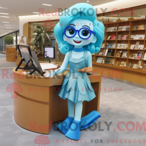 Postava maskota Sky Blue...