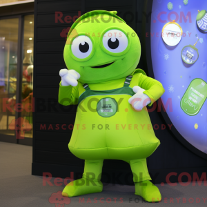 Postava maskota Lime Green...