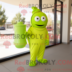 Limegroen zandloper...